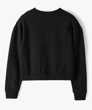 Sweat fille coupe courte avec inscription sur l’avant vue3 - GEMO (JUNIOR) - GEMO