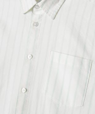 Chemise manches longues en coton rayé garçon vue3 - GEMO (JUNIOR) - GEMO