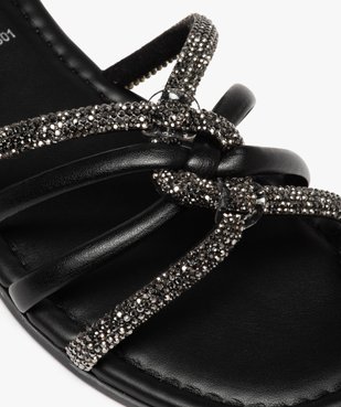 Mules femme avec brides à strass vue6 - GEMO (CASUAL) - GEMO