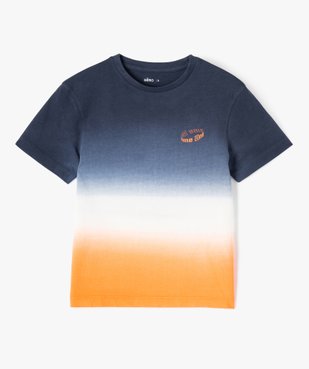 Tee-shirt à manches courtes effet tie and dye garçon vue1 - GEMO (ENFANT) - GEMO