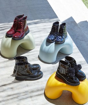 Boots fille vernies fantaisie à doublure chaude vue6 - GEMO (ENFANT) - GEMO
