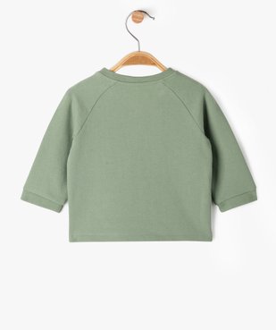 Sweat brassière avec poche fantaisie bébé garçon vue5 - GEMO 4G BEBE - GEMO