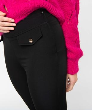 Pantalon femme coupe flare avec bas fendus vue2 - GEMO(FEMME PAP) - GEMO