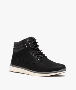 Baskets homme mid-cut avec col rembourré style denim vue2 - GEMO (CASUAL) - GEMO