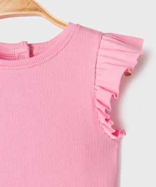 Tee-shirt sans manches avec volants sur les épaules bébé fille vue3 - GEMO 4G BEBE - GEMO