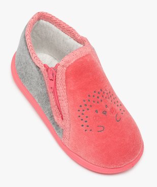 Chaussons bébé fille avec motif hérisson vue5 - GEMO C4G BEBE - GEMO