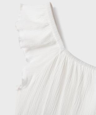 Blouse manches courtes en viscose à col Bardot fille vue2 - GEMO 4G FILLE - GEMO