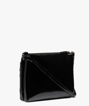 Sac femme rectangle en matière vernie vue2 - GEMO (ACCESS) - GEMO