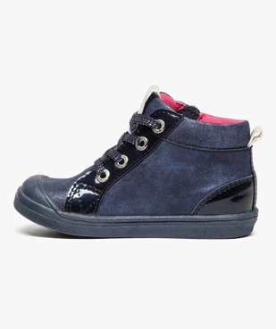 Bottines bébé fille avec empiècements vernis - Absorba vue3 - ABSORBA - GEMO