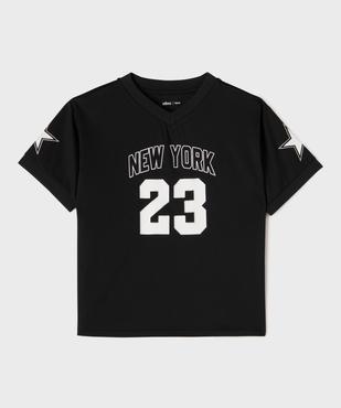 Tee-shirt de sport imprimé à manches courtes fille vue1 - GEMO (JUNIOR) - GEMO