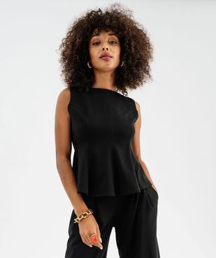 Haut sans manches bas évasé femme vue3 - GEMO 4G FEMME - GEMO