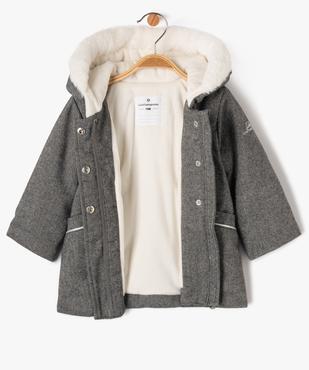 Manteau à capuche doublé peluche bébé fille - LuluCastagnette vue2 - LULUCASTAGNETTE - GEMO