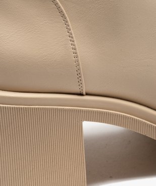 Boots à talon et épaisse semelle crantée femme vue6 - GEMO(URBAIN) - GEMO