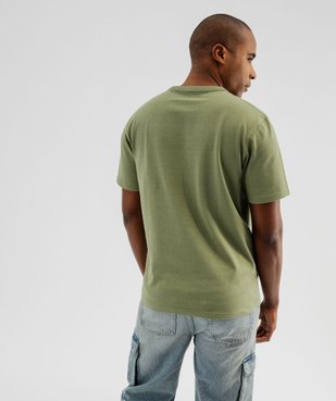 Tee-shirt manches courtes en coton uni homme vue4 - GEMO (HOMME) - GEMO