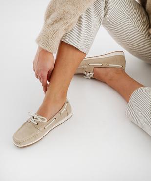 Chaussures bateau spécial confort femme vue1 - G'FLEX - GEMO
