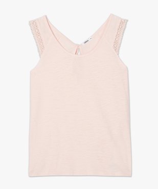 Haut de pyjama femme avec broderie et dos fantaisie vue4 - GEMO(HOMWR FEM) - GEMO