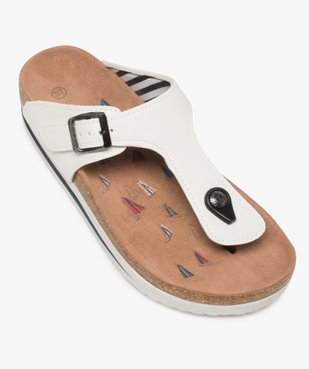 Sandales femme à entre-doigts et bride en T – Terre de Marins vue5 - TERRE DE MARINS - GEMO