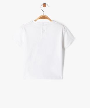 Tee-shirt à manches courtes avec motif bébé garçon vue4 - GEMO 4G BEBE - GEMO