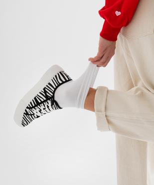 Tennis en toile sur semelle plateforme femme - Follow Me vue1 - FOLLOW ME G4G - GEMO