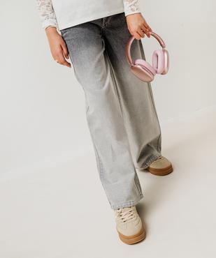 Jean loose avec délavage dégradé fille vue5 - GEMO (JUNIOR) - GEMO