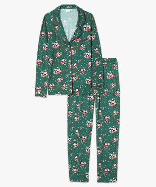 Pyjama femme spécial Noël avec motifs Minnie - Disney vue5 - DISNEY DTR - GEMO