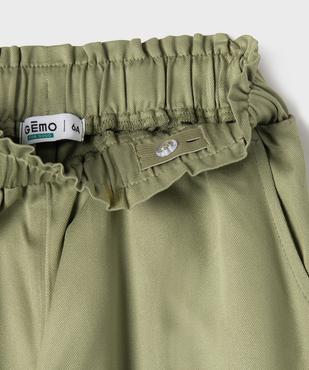 Pantalon en viscose fluide à taille élastiquée fille vue2 - GEMO 4G FILLE - GEMO