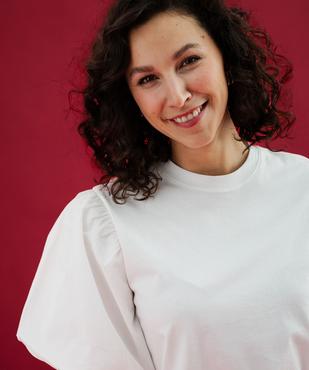 Tee-shirt à manches bouffantes femme vue2 - GEMO(FEMME PAP) - GEMO