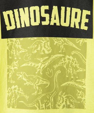 Tee-shirt garçon à manches courtes imprimé dinosaure vue3 - GEMO (ENFANT) - GEMO