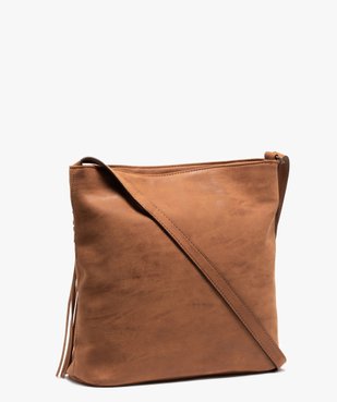 Sac femme avec franges sur l’avant vue2 - GEMO (ACCESS) - GEMO