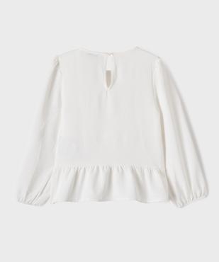 Blouse col rond fille vue3 - GEMO (ENFANT) - GEMO