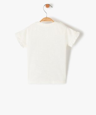 Tee-shirt bébé fille avec logo brodé – LuluCastagnette vue3 - LULUCASTAGNETTE - GEMO
