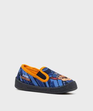 Chaussons pantoufles en velours imprimés Chase garçon - La Pat'Patrouille vue2 - PAT PATROUILLE - GEMO