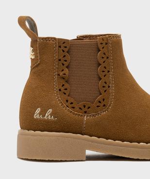 Boots Chelsea à finition festonnée fille - LuluCastagnette vue6 - LULUCASTAGNETTE - GEMO