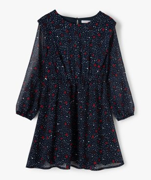 Robe fille imprimée à manches longues – Lulu Castagnette vue1 - LULUCASTAGNETTE - GEMO