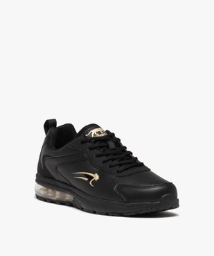 Baskets homme unies à semelle bulle d’air - Airness vue3 - AIRNESS - GEMO
