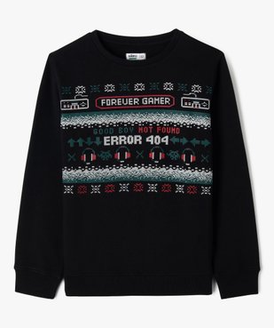 Sweat de Noël imprimé garçon vue1 - GEMO 4G GARCON - GEMO