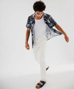 Pantalon en coton coupe Regular homme vue6 - GEMO 4G HOMME - GEMO