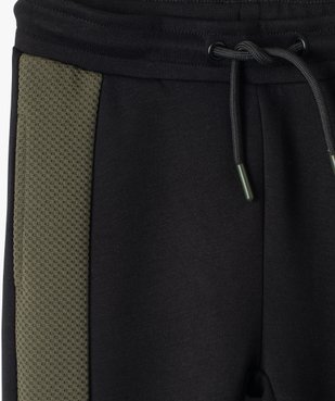 Pantalon de sport garçon en maille extensible bicolore vue2 - GEMO (ENFANT) - GEMO