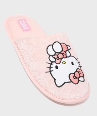 Chaussons mules en velours femme - Hello Kitty vue1 - HELLO KITTY - GEMO
