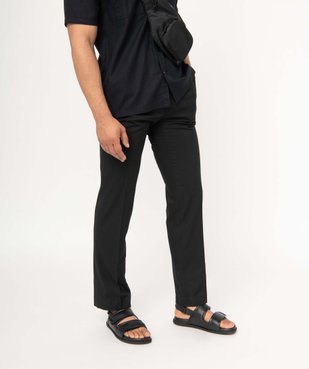 Sandales homme unies à brides scratch - Tanéo vue1 - TANEO - GEMO