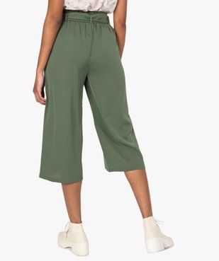 Pantacourt femme large vue3 - GEMO(FEMME PAP) - GEMO