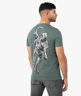 Tee-shirt homme avec motif XXL au dos – Jurassic World vue3 - NBCUNIVERSAL - GEMO