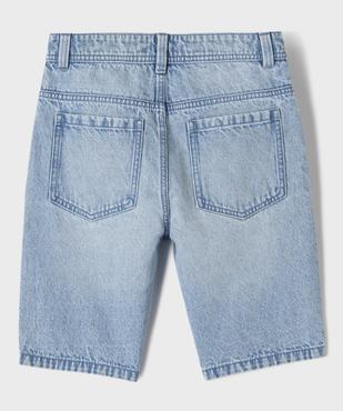 Bermuda en jean coupe Regular garçon vue3 - GEMO (JUNIOR) - GEMO