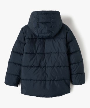 Blouson garçon matelassé doublé polaire vue4 - GEMO 4G GARCON - GEMO