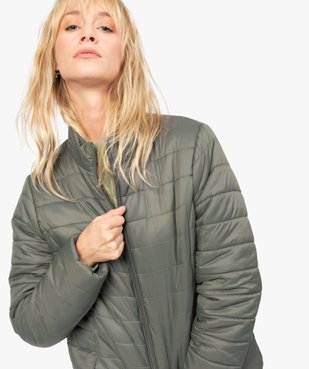 Doudoune femme légère avec col montant et fermeture zippée vue2 - GEMO(FEMME PAP) - GEMO