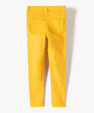 Pantalon fille skinny uni à taille élastiquée vue3 - GEMO (ENFANT) - GEMO