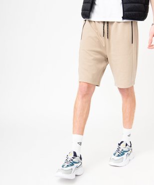 Bermuda homme en maille look sport vue1 - GEMO (HOMME) - GEMO