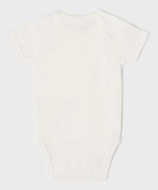 Body à manches courtes fermeture croisée unis bébé (lot de 3) vue3 - GEMO 4G BEBE - GEMO