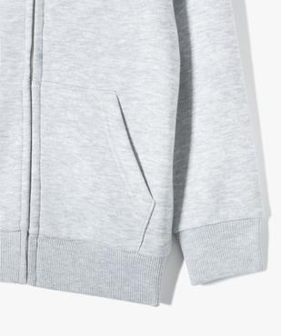 Sweat zippé et molletonné à capuche garçon vue3 - GEMO (ENFANT) - GEMO
