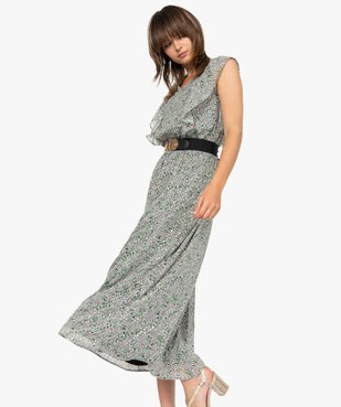 Robe femme longue à motifs fleuris vue1 - GEMO(FEMME PAP) - GEMO